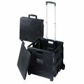 Titan Products Craig Titan Rolling Versatile Folding Storage Dolly Cart with Lid RA9032958
